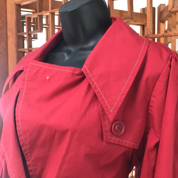 Wet Seal red short jacket. Size L. - Picture 3 of 8